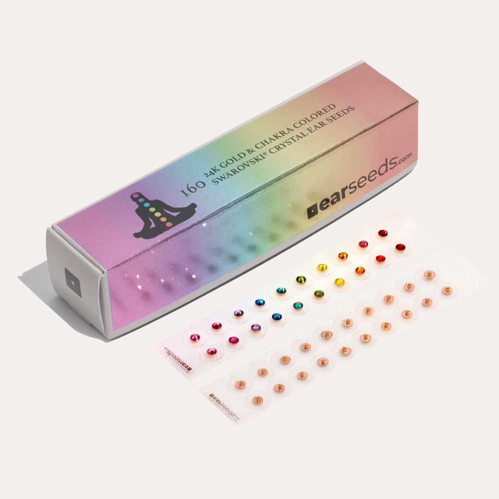 160 rainbow earseeds in lipstick box