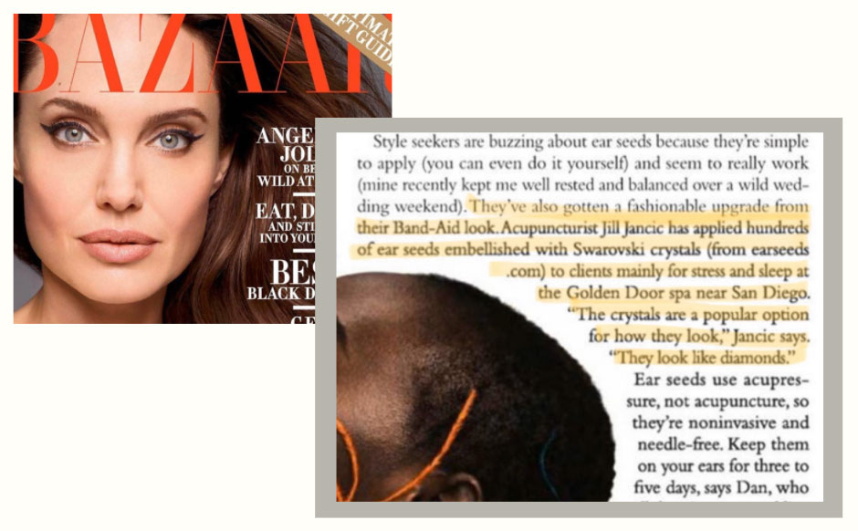 harper's bazaar article on earseeds