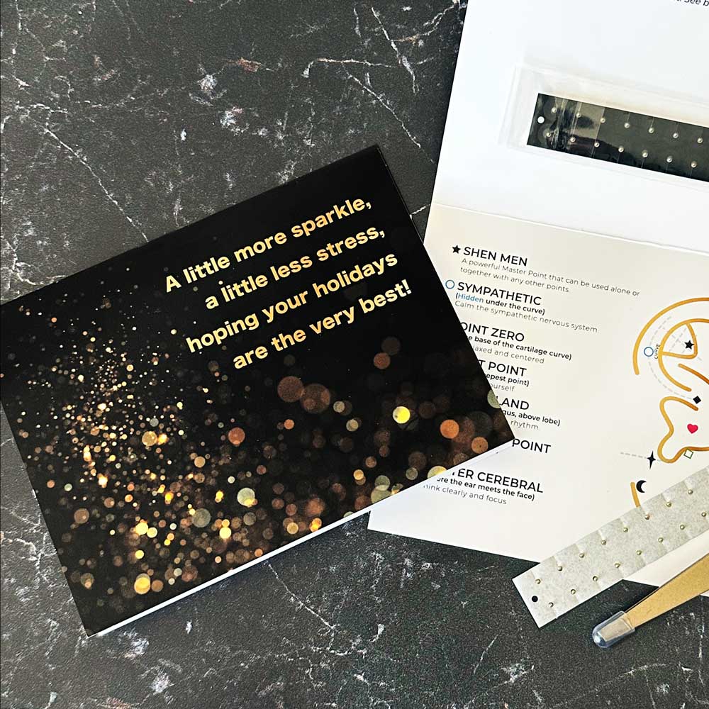 Gold EarSeeds Holiday Card